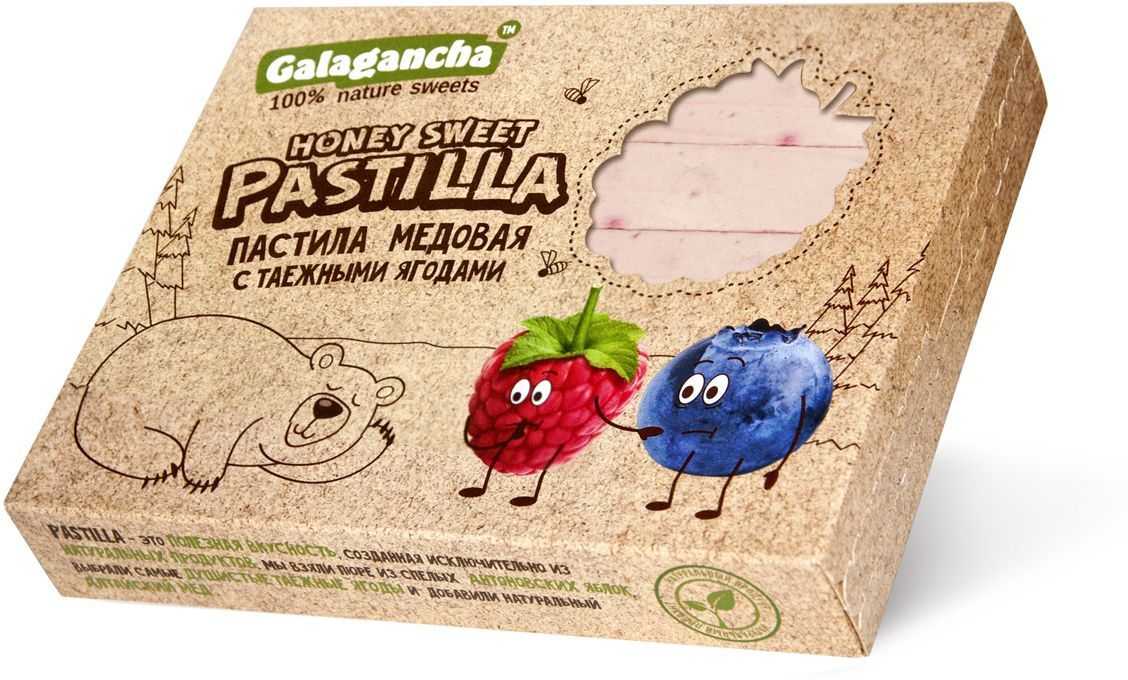 

Пастила Galagancha медовая с таежными ягодами 190 г