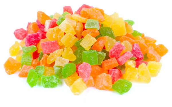 Ананас МААГ сушеный кубики микс, вес