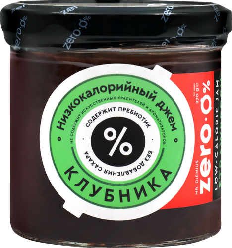 

Джем Mr.Djemius Zero низкокалорийный из клубники без сахара 270 г