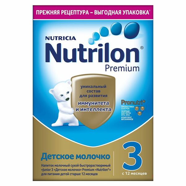 Смесь молочная Nutrilon Junior 3 Premium с 12 месяцев, 600г