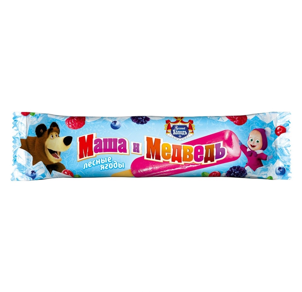

Мороженое Маша и медведь Фруктовый лед с лесными ягодами, эскимо 60 г