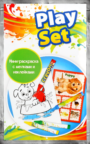 

Мини-раскраска Wins Holland с мелками, наклейками арт. TK27R дизайн в ассортименте