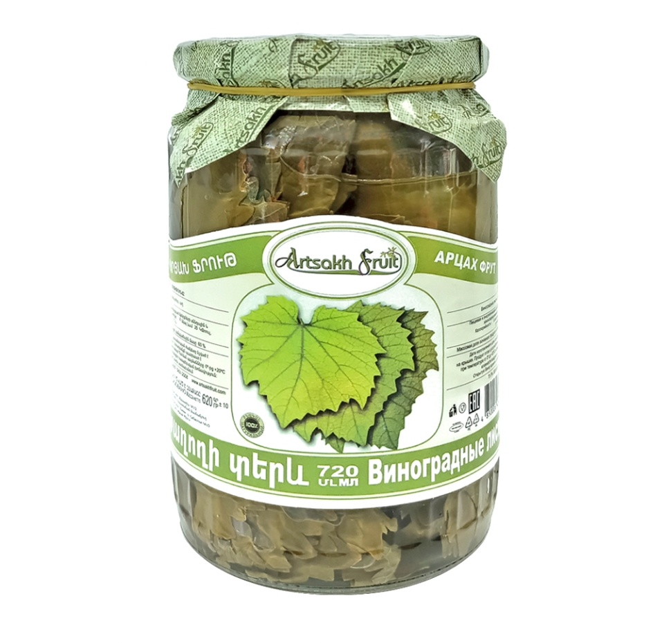 

Виноградные листья Artsakh Fruit консервированные 620г ст/б Армения