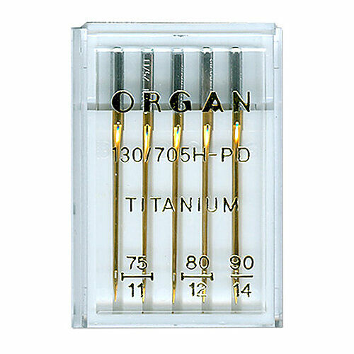 Иглы Орган для быт/шв.маш.титаниум 5/75-90 (уп.5шт)
