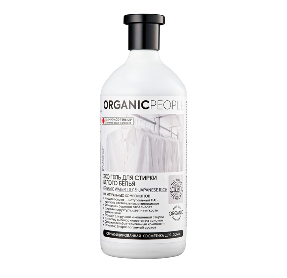 

Экогель для стирки белого белья, Organic people