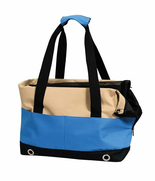 Nobby Переноска-сумка SALTA 40х22х28см бежевая/синяя NOBBY 