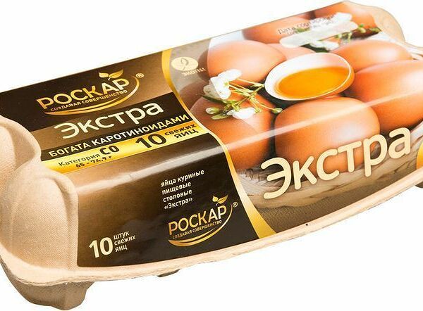 Яйцо куриное Роскар Экстра СО 10шт.
