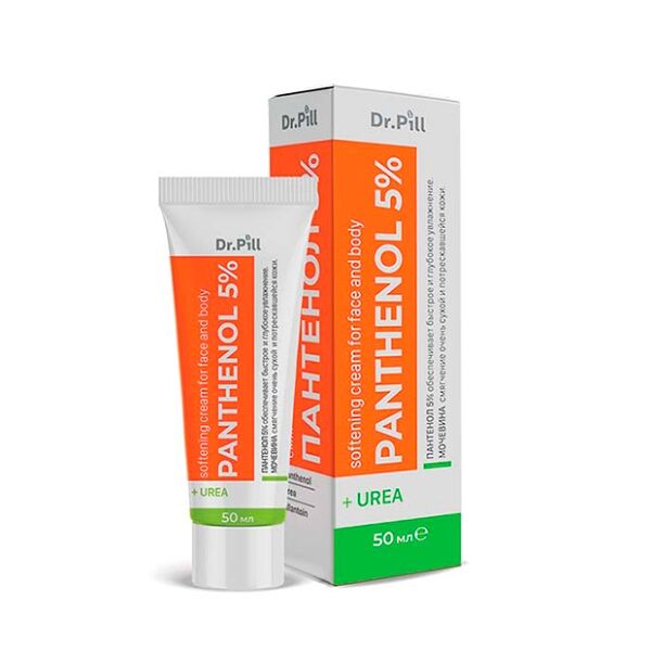 Dr.Pill Пантенол 5% крем смягчающий с мочевиной 50мл