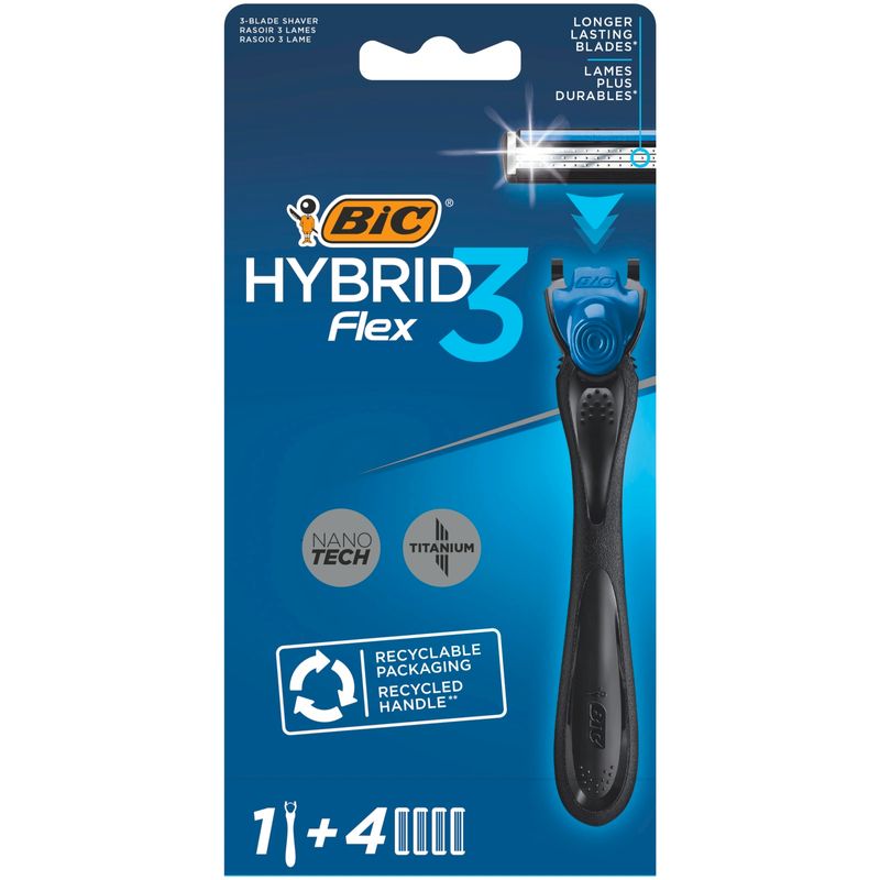 

Бритва Bic Flex3 Hybrid + 4 кассеты