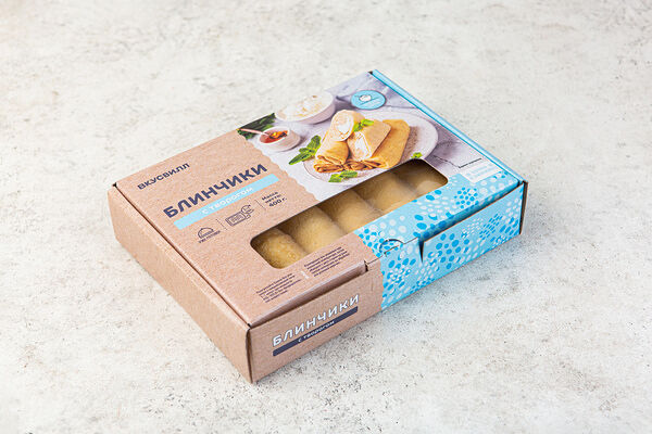 Блинчики с творогом, замороженные