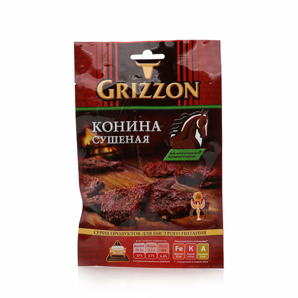 Конина сушеная ТМ Grizzon (Гриззон)