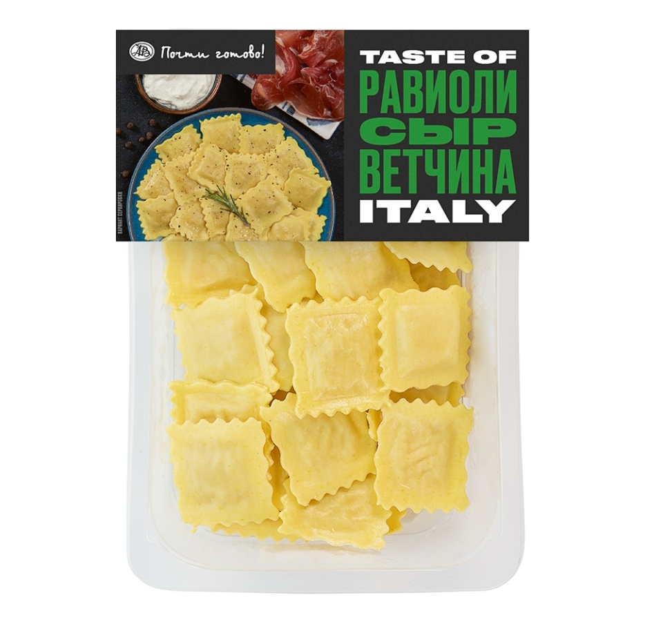 

Равиоли с ветчиной и сыром Taste of Почти готово 250 г