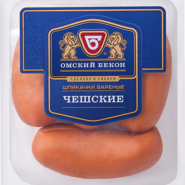 Шпикачки Омский Бекон Чешские