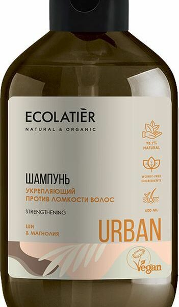 Шампунь Ecolatier Urban Укрепляющий Ши & Магнолия Против ломкости волос