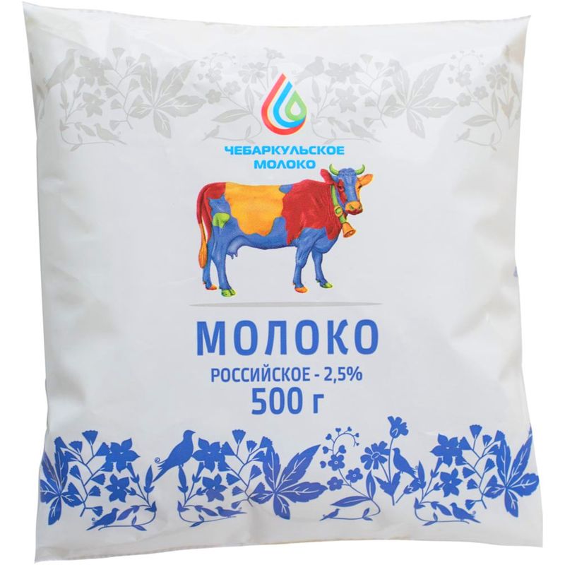 

Молоко Чебаркульское Молоко пастеризованное 2.5% 500 г