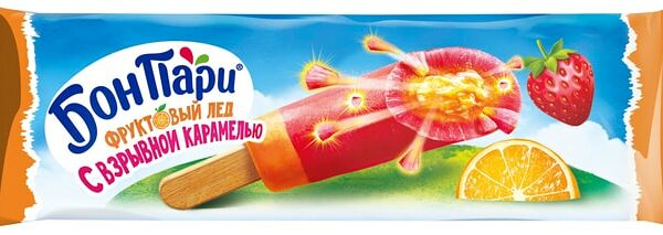 Фруктовый лед Бон Пари Ураган Эскимо с взрывной карамелью 54мл