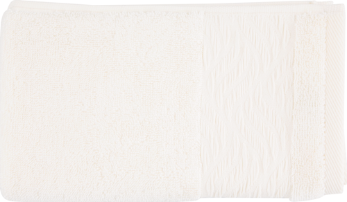 

Полотенце махровое Homeclub Плиссе 30x50см, белое, 100% хлопок