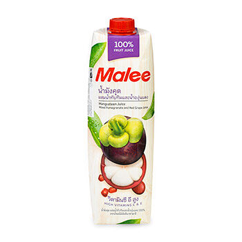 Сок натуральный 100% «Мангостин, гранат и красный виноград», Malee