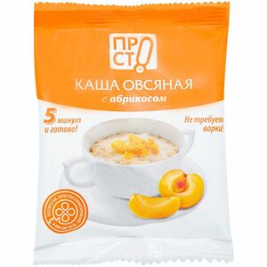 Каша овсяная быстрого приготовления с абрикосом Пр!ст, 35г