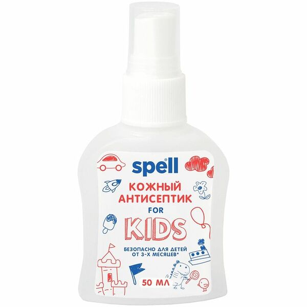 Антисептик для рук Spell с витамином E, 50мл