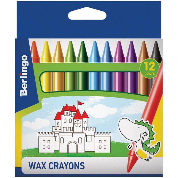 Карандаши восковые шестигранные 8*90 