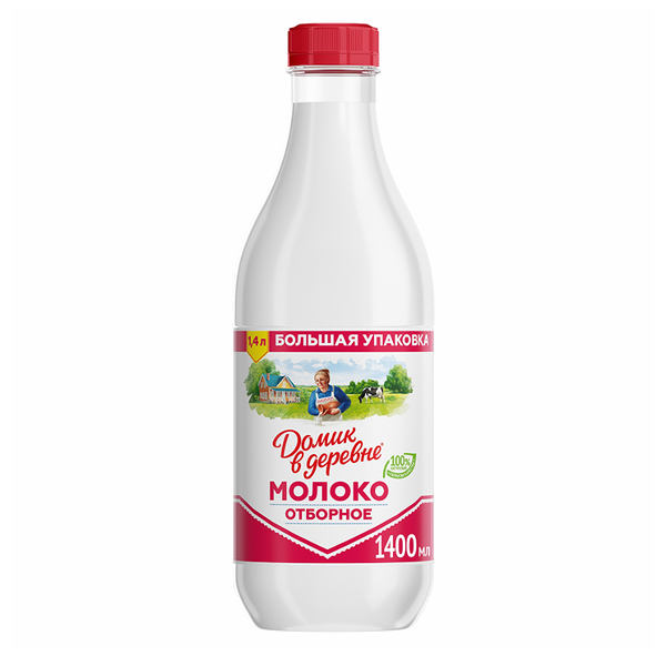 Молоко Домик в деревне отборное пастеризованное, 4.5%