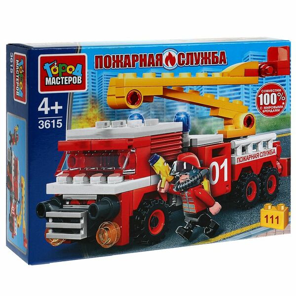 Игрушка Город Мастеров Пожарная Служба конструктор развивающая