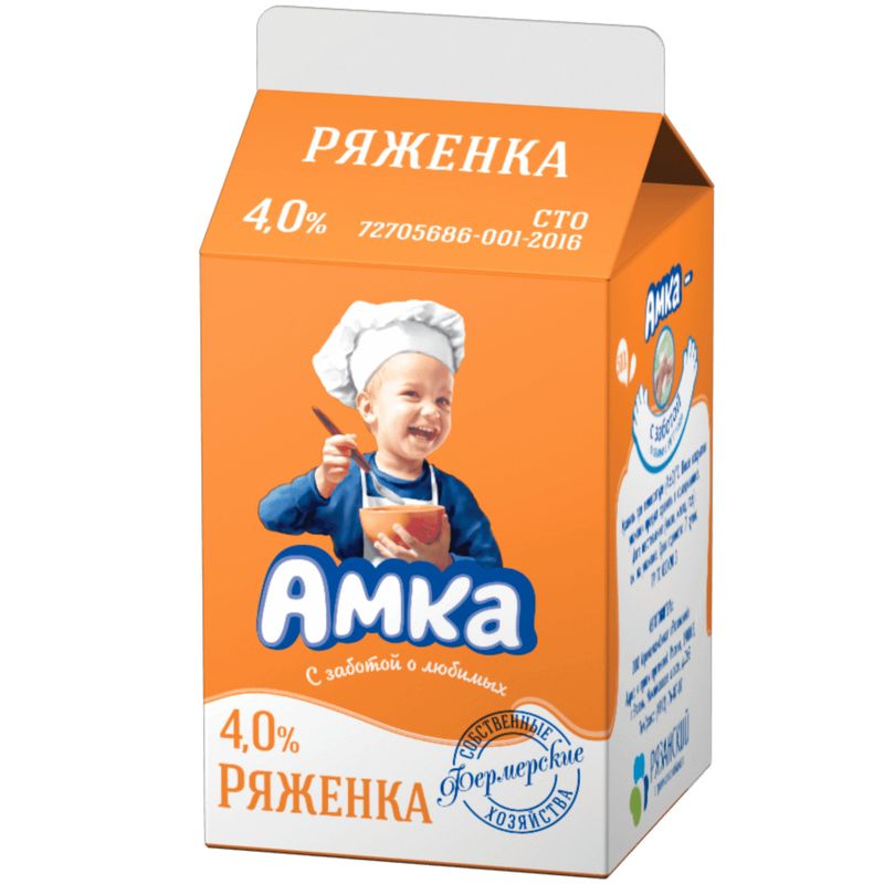 

Ряженка Амка 4%, 450 мл