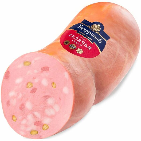 Колбаса Бахрушинъ Телячья вареная категории А