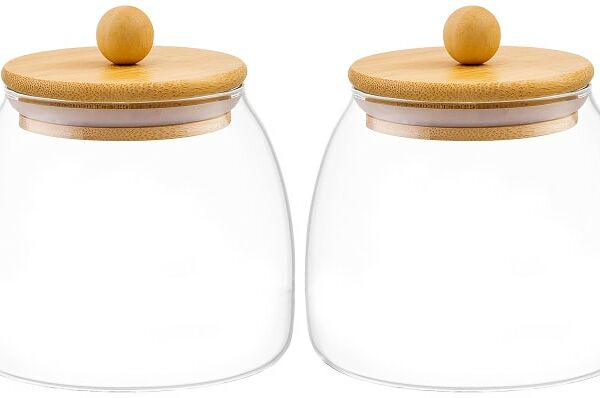 Набор банок Elan Gallery Crystal glass для хранения 2шт*700мл