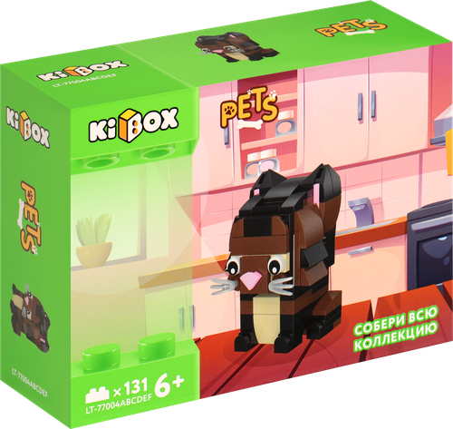 

Конструктор KIBOX Кот Сиам, 131 деталь, Арт. 3305
