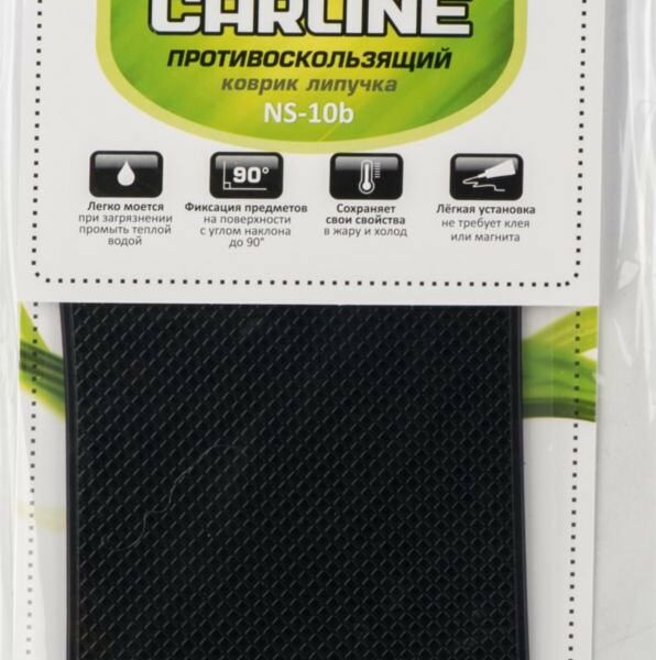 Коврик-липучка для панели CarLine NS-10b противоскользящий черный
