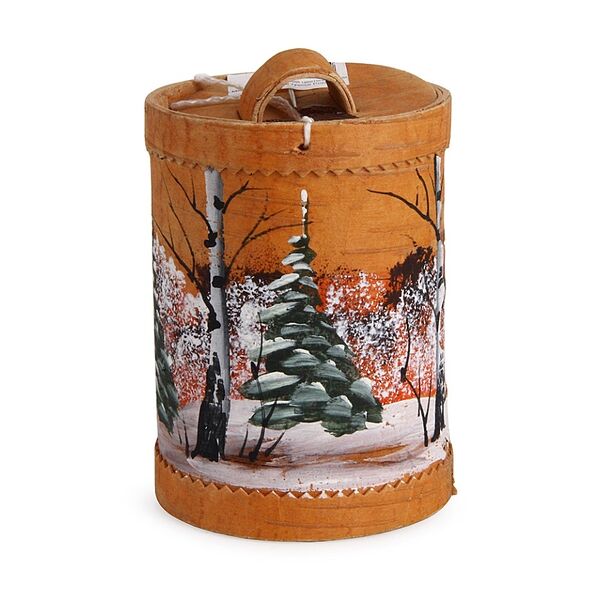 Мёд цветочный в расписном туеске, «Алтайский пчелоцентр» ,550 г, Алтайский край