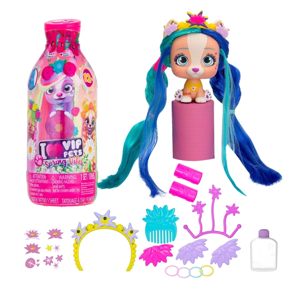 

Игрушка-фигурка «Модный щенок» Vip Pets Spring Vibes, 13 видов в ассортименте, Imc Toys, 1 шт., Китай