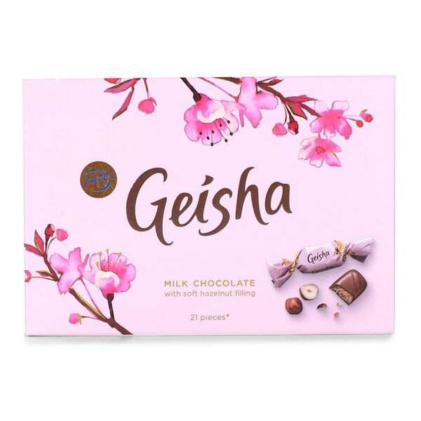 Конфеты шоколадные Geisha с начинкой из тёртого ореха