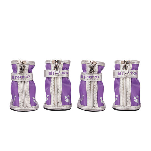 Ботинки фиолетовые 2