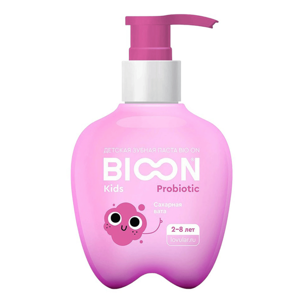 Зубная паста детская Bio On Сахарная вата с 2 до 8 лет