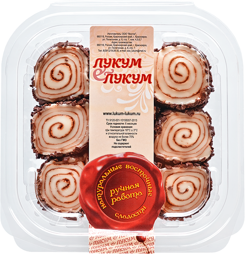 Рахат-лукум ЛУКУМ&ЛУКУМ Султан Сулейман с шоколадом в шоколадной крошке, 200г