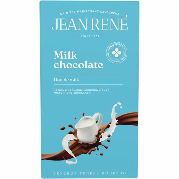 Шоколад Jean Rene Double milk молочный