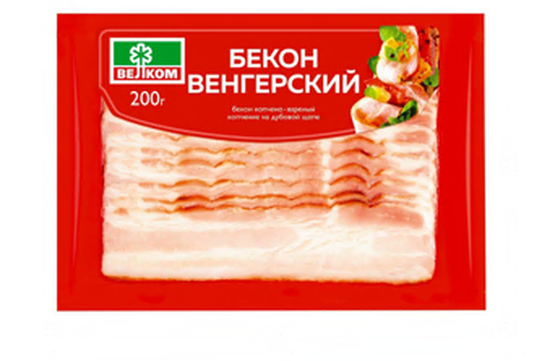 Бекон Венгерский копчёно-варёный Велком нарезка