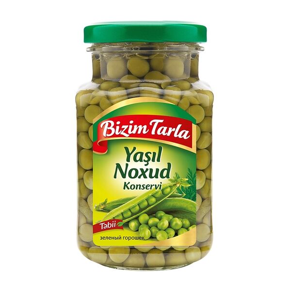 Горошек Bizim Tarla зеленый консервированный 325 г
