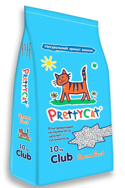 PrettyCat Aroma Fruit наполнитель минеральный впитывающий