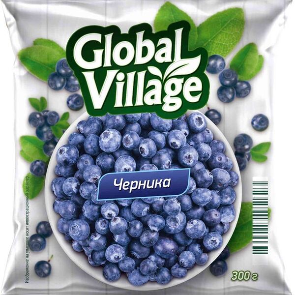 Черника Global Village замороженная 300г