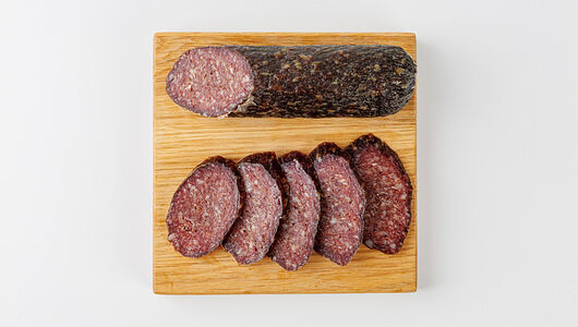 Колбаса Еврейская полусухая сырокопченая