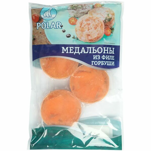Медальоны замороженные Polar из филе горбуши, 400г