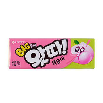 Жевательная резинка Lotte Whatta Big Bubble Gum персик