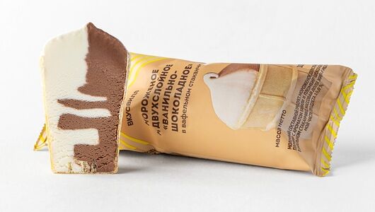 Мороженое двухслойное Ванильно-шоколадное