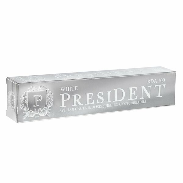 Паста зубная PRESIDENT White (100 RDA), 75мл