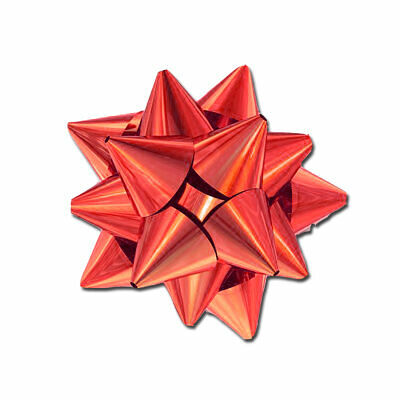 Бант-звезда металлик 4.5 см, цвет в ассортименте, 1 шт