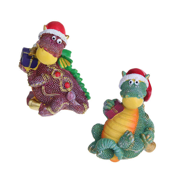 Сноу бум сувенир символ года, полистоун, 7x5.5x7.5см, 2 дизайна